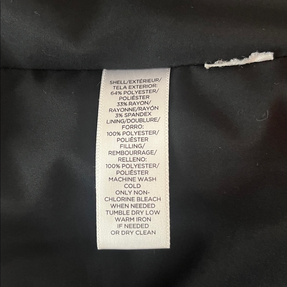 LOFT Charcoal Gray Puffer Jacket - Picture 9 of 9